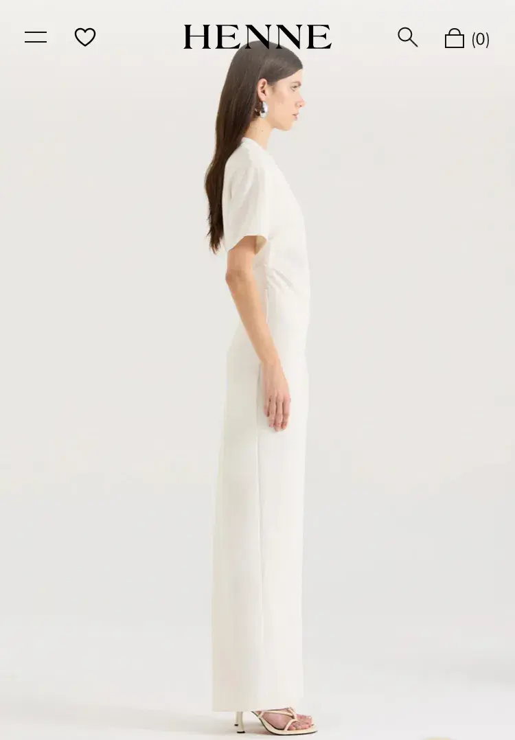 HENNE Avila Dress - Cream Size 14 for rent on The Volte - main image