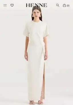 HENNE Avila Dress - Cream Size 14 for rent on The Volte - image 5