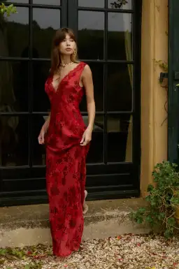 BYDEE JULIETTE MAXI DRESS IN ROSÉ. SIZE S / AU 8-10 for rent on The Volte - image 5