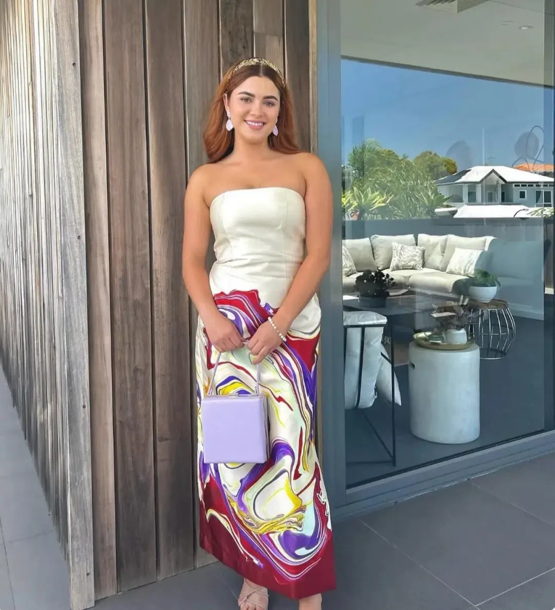 Alemais Luca Corset Dress size 10 Midi for rent on The Volte - main image