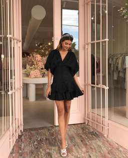 Joslin Presley Mini Dress Black Size 8 for rent on The Volte - image 1