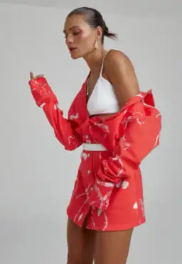 SUMMI SUMMI Denim Dress - Red Dragon of Hearts XL for rent on The Volte - image 3