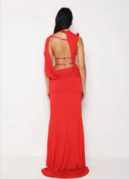 KOURH NEON MAXI DRESS RED XL for rent on The Volte - image 4