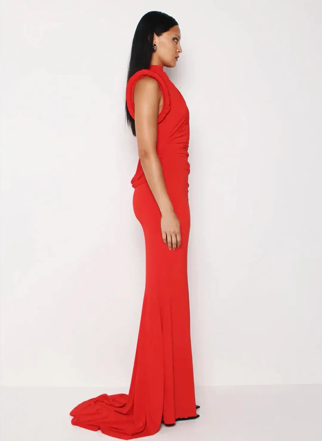KOURH NEON MAXI DRESS RED XL for rent on The Volte - main image
