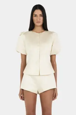 Hansen And Gretel Pellegrino Top Pearl Cream Size 12