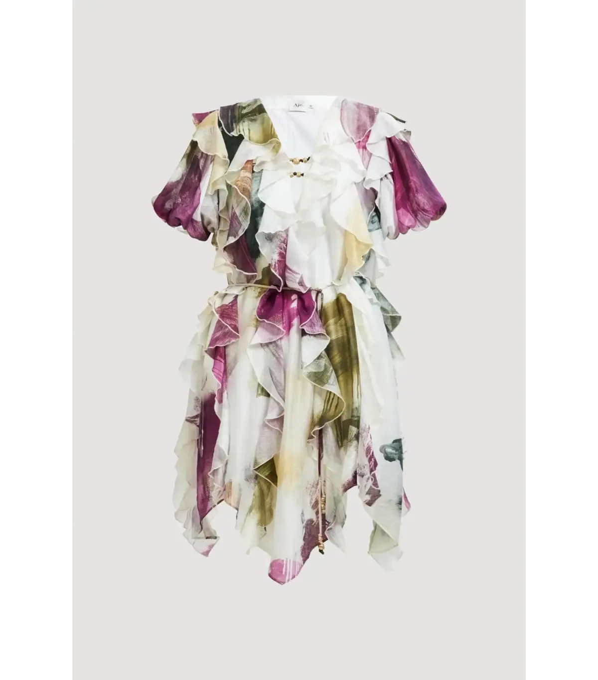 Aje Voyager Mini Dress Impressionist Size AU 6 - Image 3