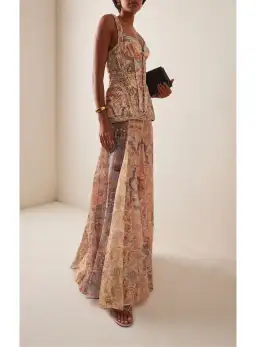 Zimmermann Rebellion Corded Maxi Dressin Spliced Floral Size 1 / AU 10