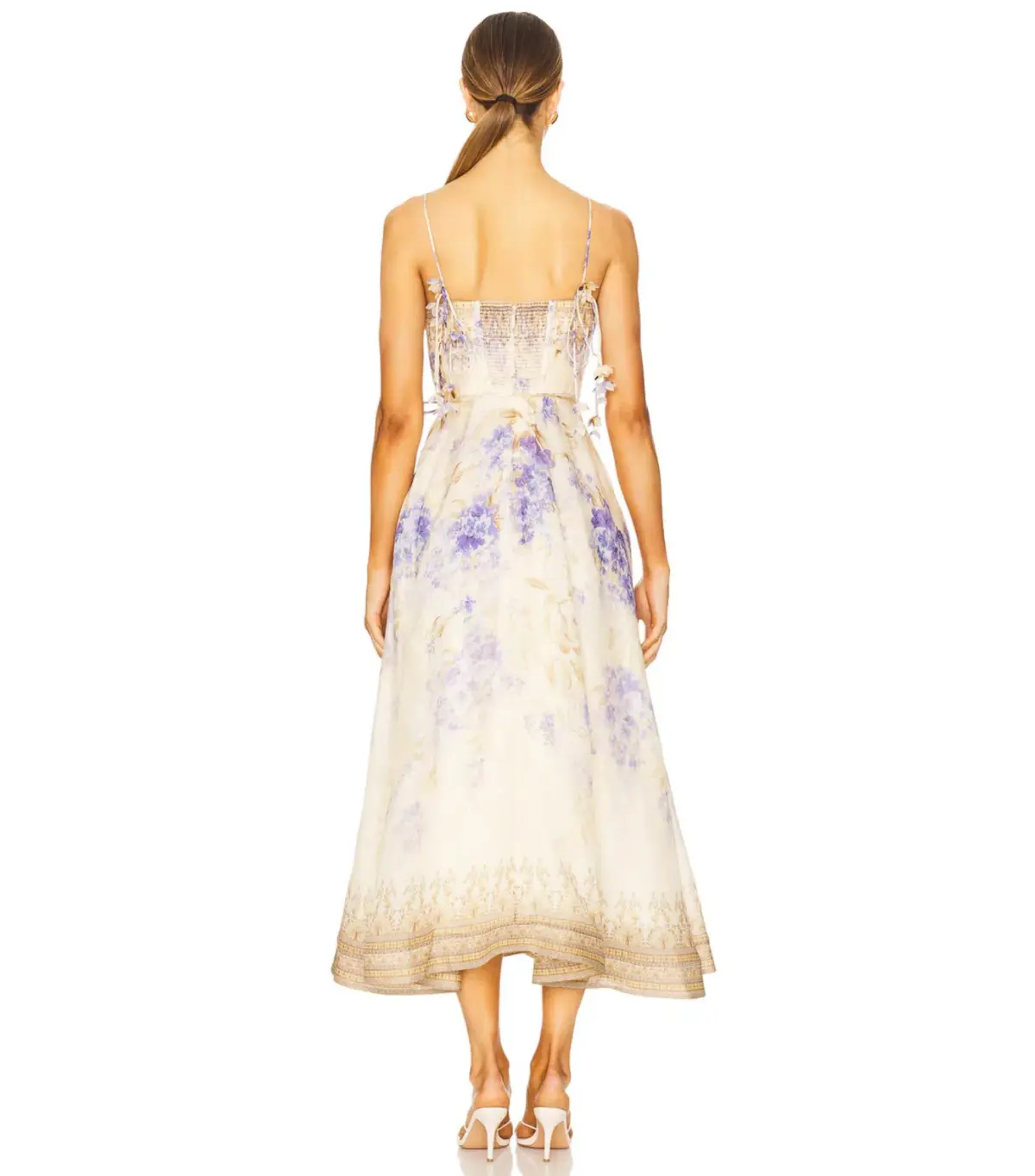 Zimmermann Dawning Picnic Dress Lilac Floral Size 3 / AU 14 - Image 3