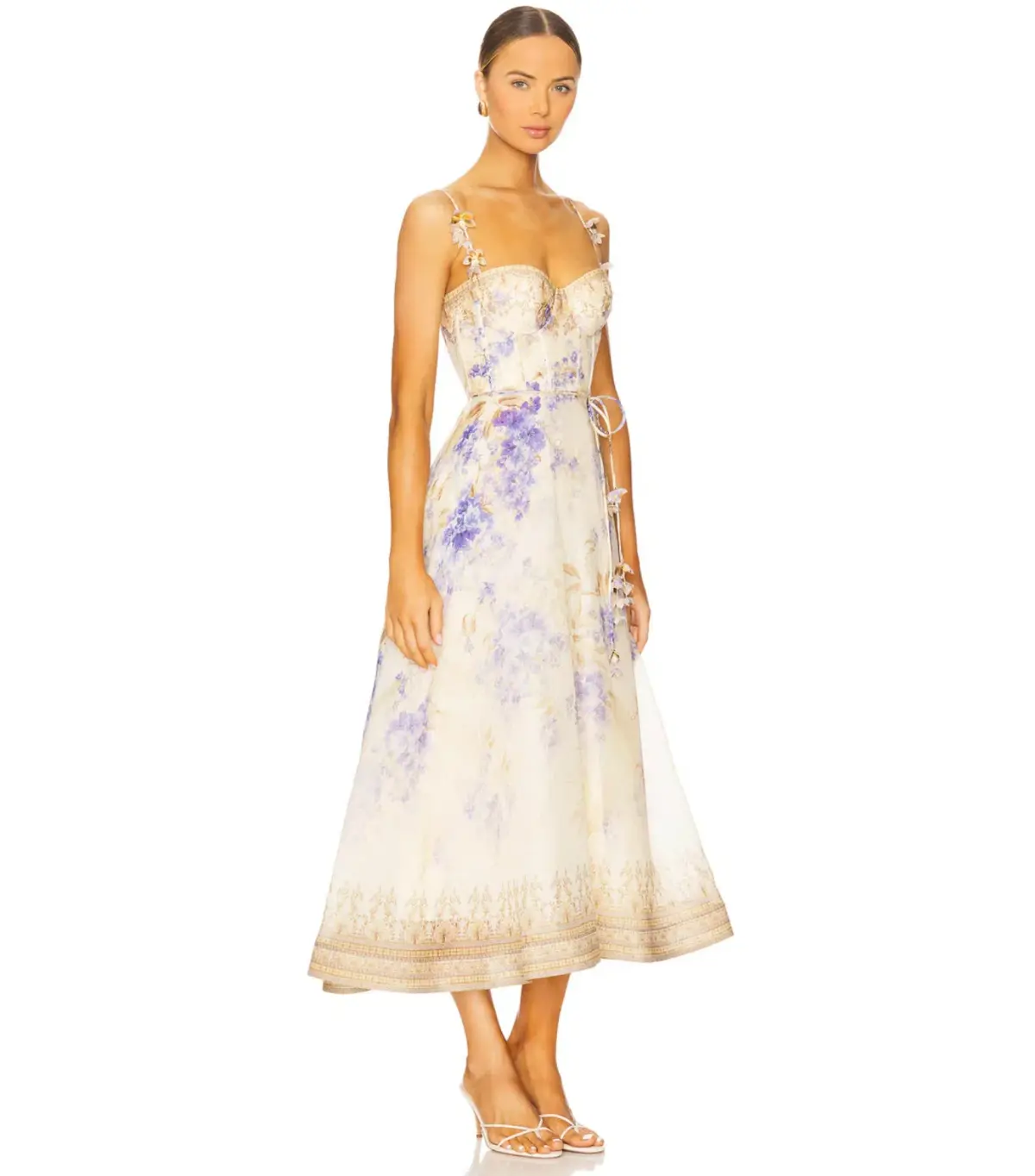 Zimmermann Dawning Picnic Dress Lilac Floral Size 3 / AU 14 - Image 2