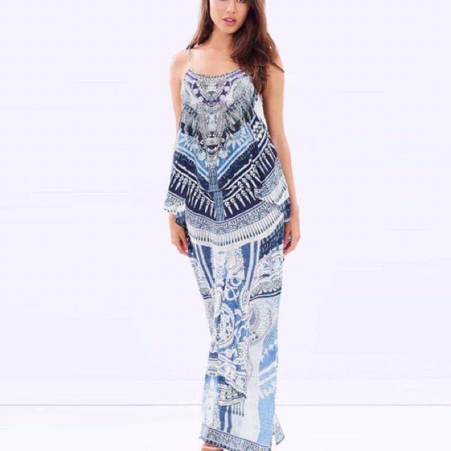CAMILLA Tales of Batik Low Back Layered Dress Size XS for rent on The Volte - main image