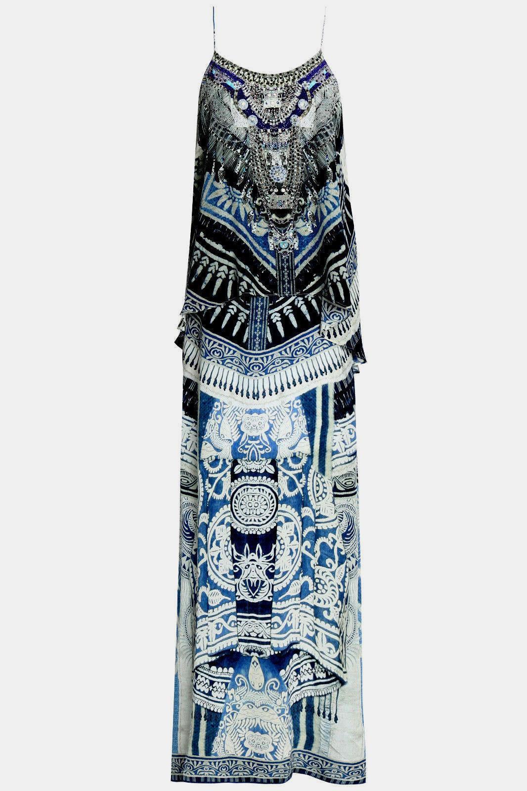 CAMILLA Tales of Batik Low Back Layered Dress Size XS for rent on The Volte - main image