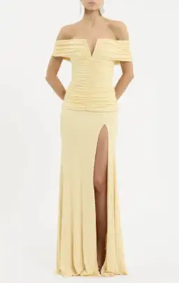 Rebecca Vallance Zaley Off The Shoulder Maxi Dress Size 14 for rent on The Volte - image 1