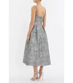Rebecca Vallance Sterling Midi Dress Grey Size AU 12 for rent on The Volte - image 2