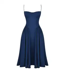 House of CB Samaria Corset Sundress French Navy Size L / AU 12 for rent on The Volte - image 6