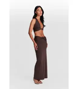 Sasha Therese Mila Skirt and Blair Top Set Chocolate Brown Size AU 4 for rent on The Volte - image 2
