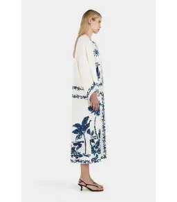 Hansen And Gretel Kiera Kaftan Midi Dress Hawaii Blue Size AU 10 for rent on The Volte - image 4