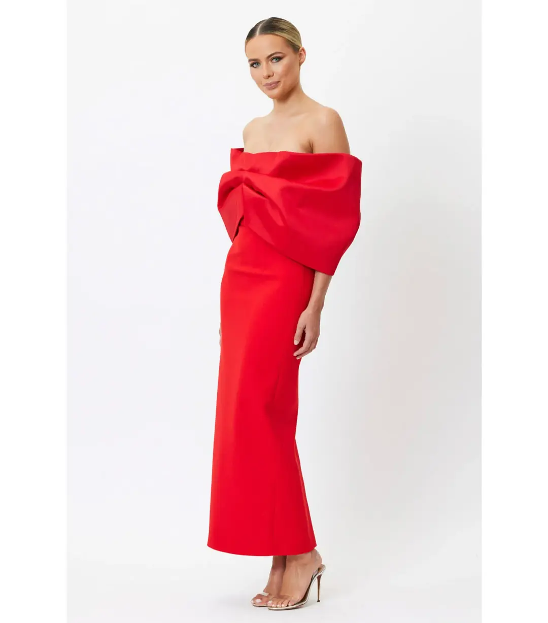 Bianca & Bridgett Natalia Midi Dress Red Size AU 10 for rent on The Volte - main image