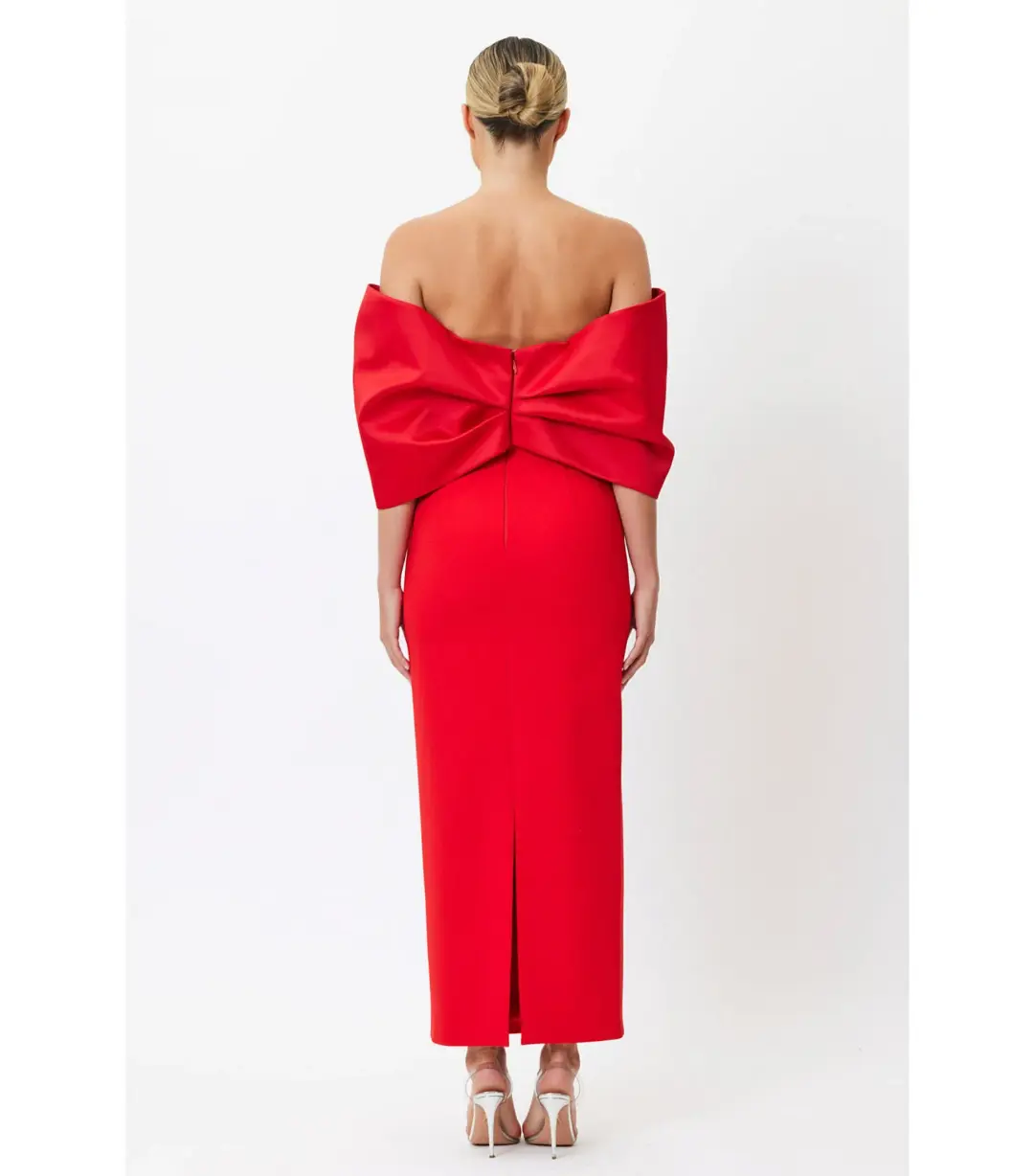 Bianca & Bridgett Natalia Midi Dress Red Size AU 10 for rent on The Volte - main image