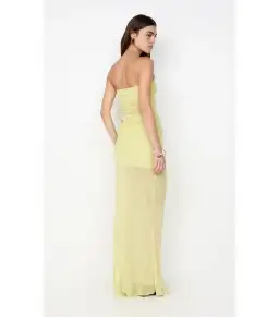 Bec & Bridge Jehnaya Strapless Maxi Dress Citrus Size AU 10 for rent on The Volte - image 2