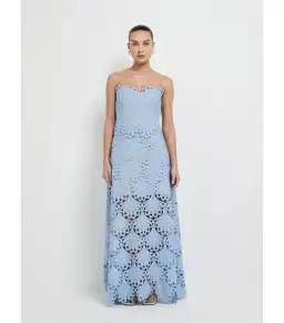 Sheike Ella Lace Maxi Dress Blue Size AU 18 for rent on The Volte - image 1