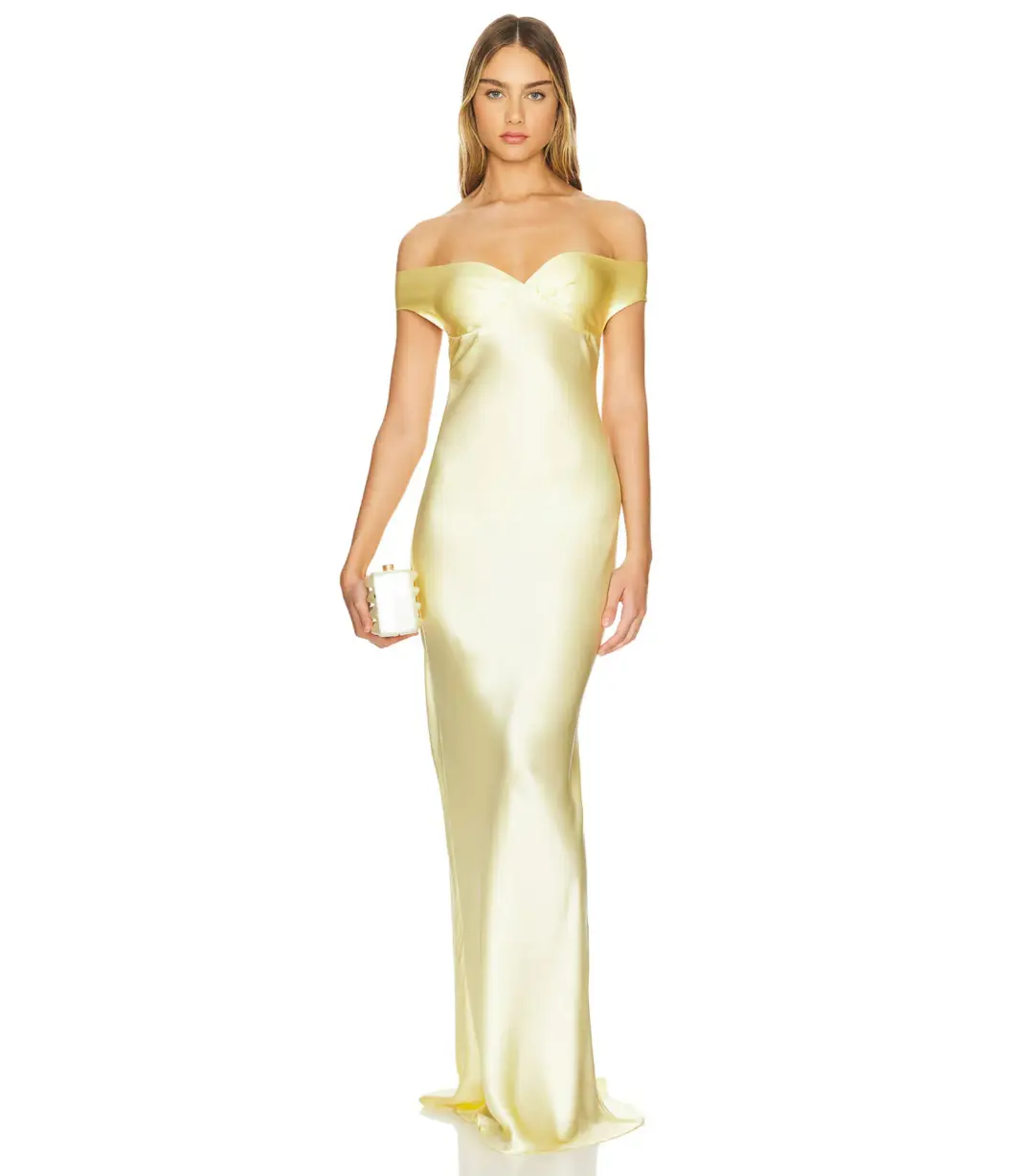 Natalie Rolt Bridget Maxi Dress Lemon Size AU 6 for rent on The Volte - main image