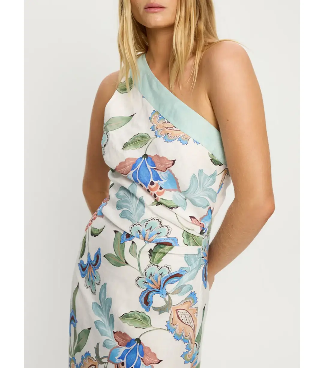 Kivari Azure Midi Dress Floral Size AU 12 for rent on The Volte - main image