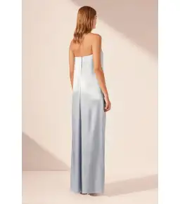 Shona Joy La Lune Strapless Column Maxi Dress Powder Blue Size AU 10 for rent on The Volte - image 5
