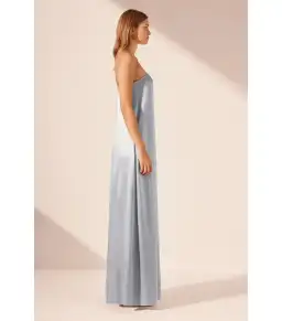 Shona Joy La Lune Strapless Column Maxi Dress Powder Blue Size AU 10 for rent on The Volte - image 4