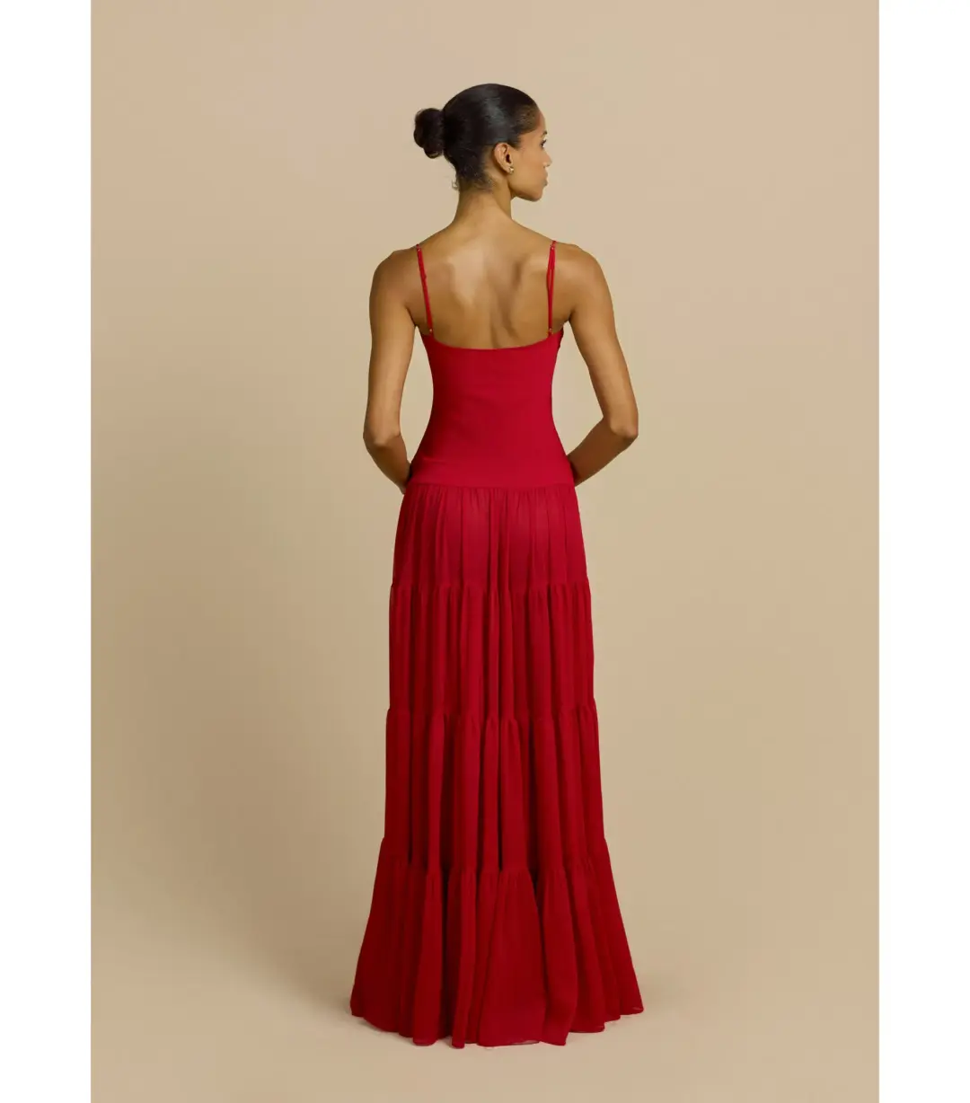 Arcina Ori Delphina Maxi Dress Red Size M / AU 10 for rent on The Volte - main image