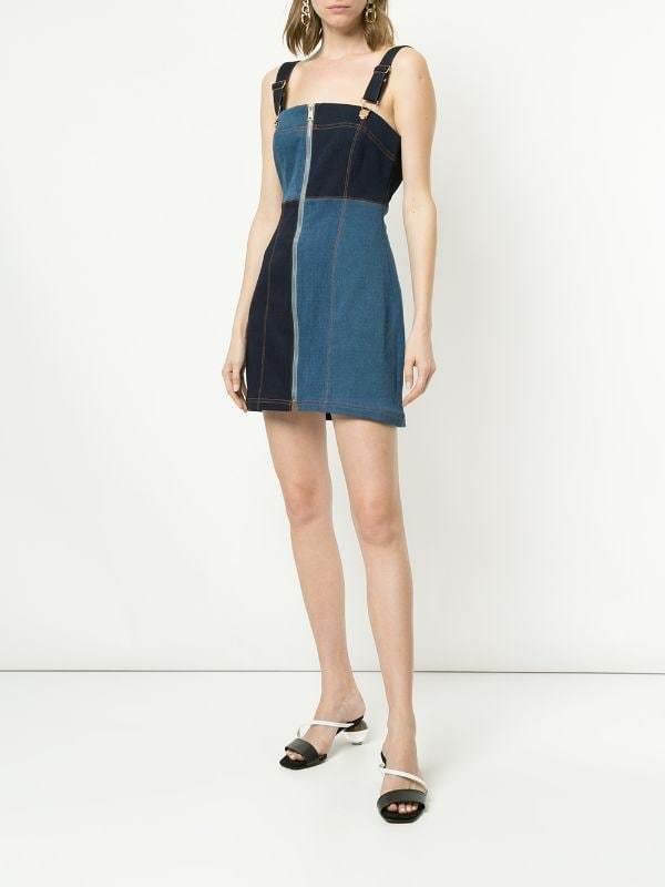 Alice Mccall Hello it's me - Denim Patchwork Dress for rent on The Volte - main image