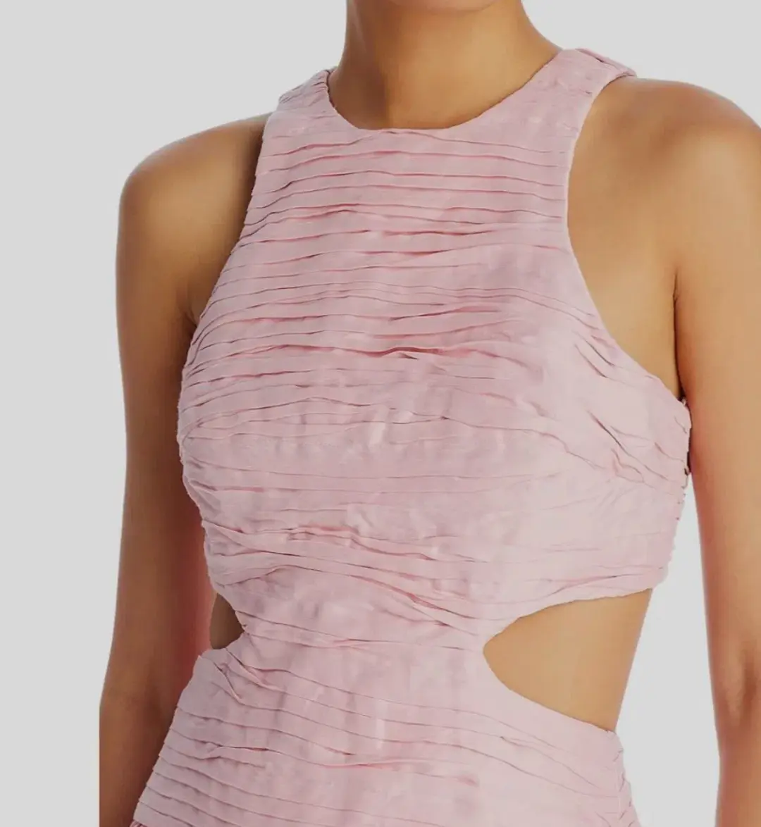 AJE Introspect Mini Pink Dress for rent on The Volte - main image