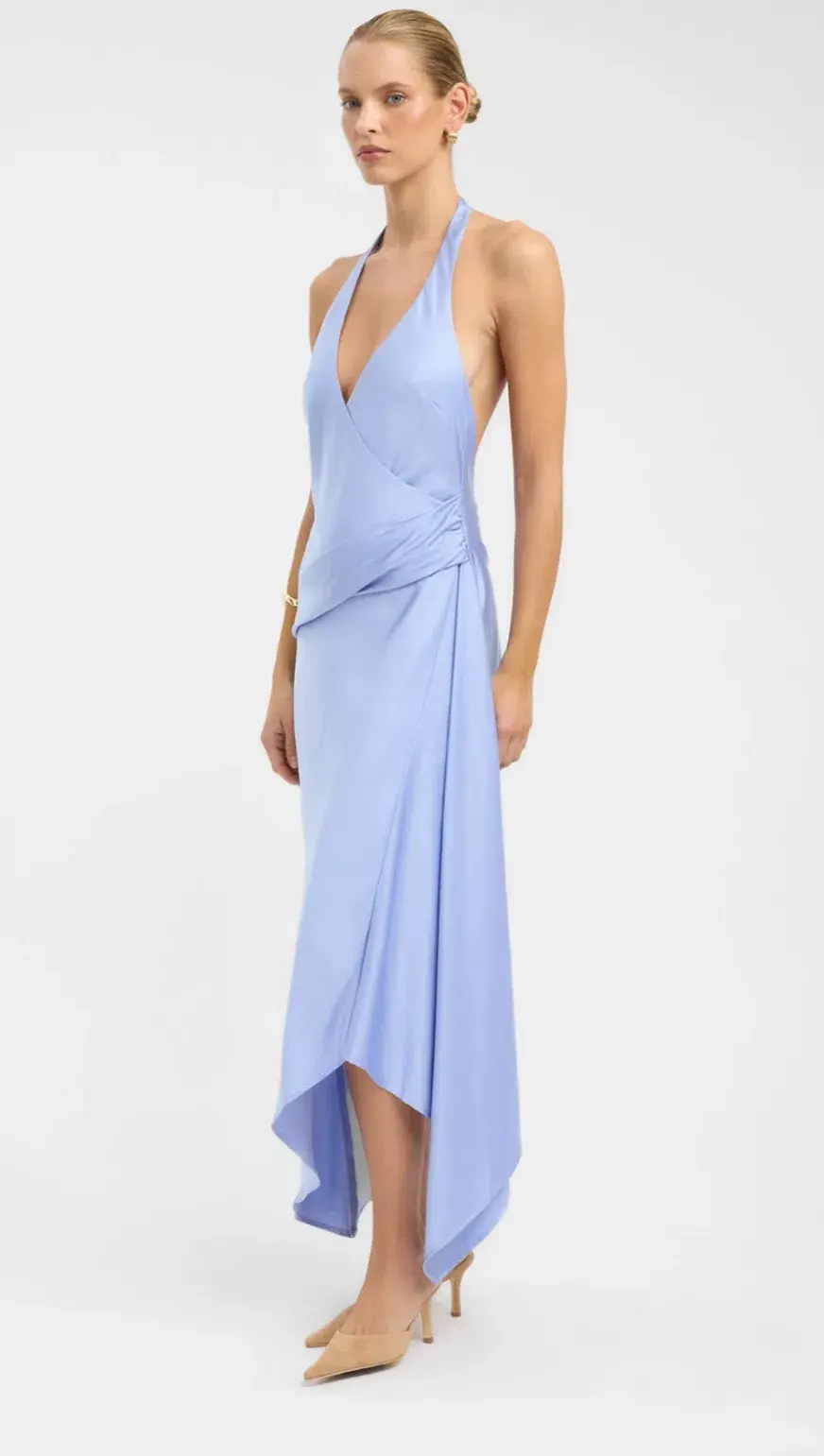 Kookai Palermo Godet Dress - Lavender Blue XS for rent on The Volte - main image