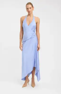 Kookai Palermo Godet Dress - Lavender Blue XS for rent on The Volte - image 3