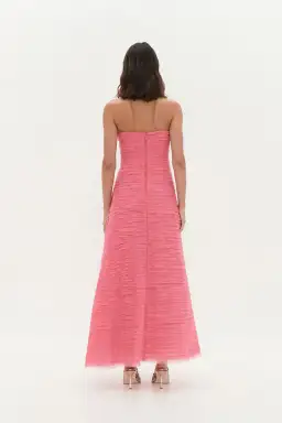 AJE Soundscape Maxi Dress Guava Pink Size 6 for rent on The Volte - image 2