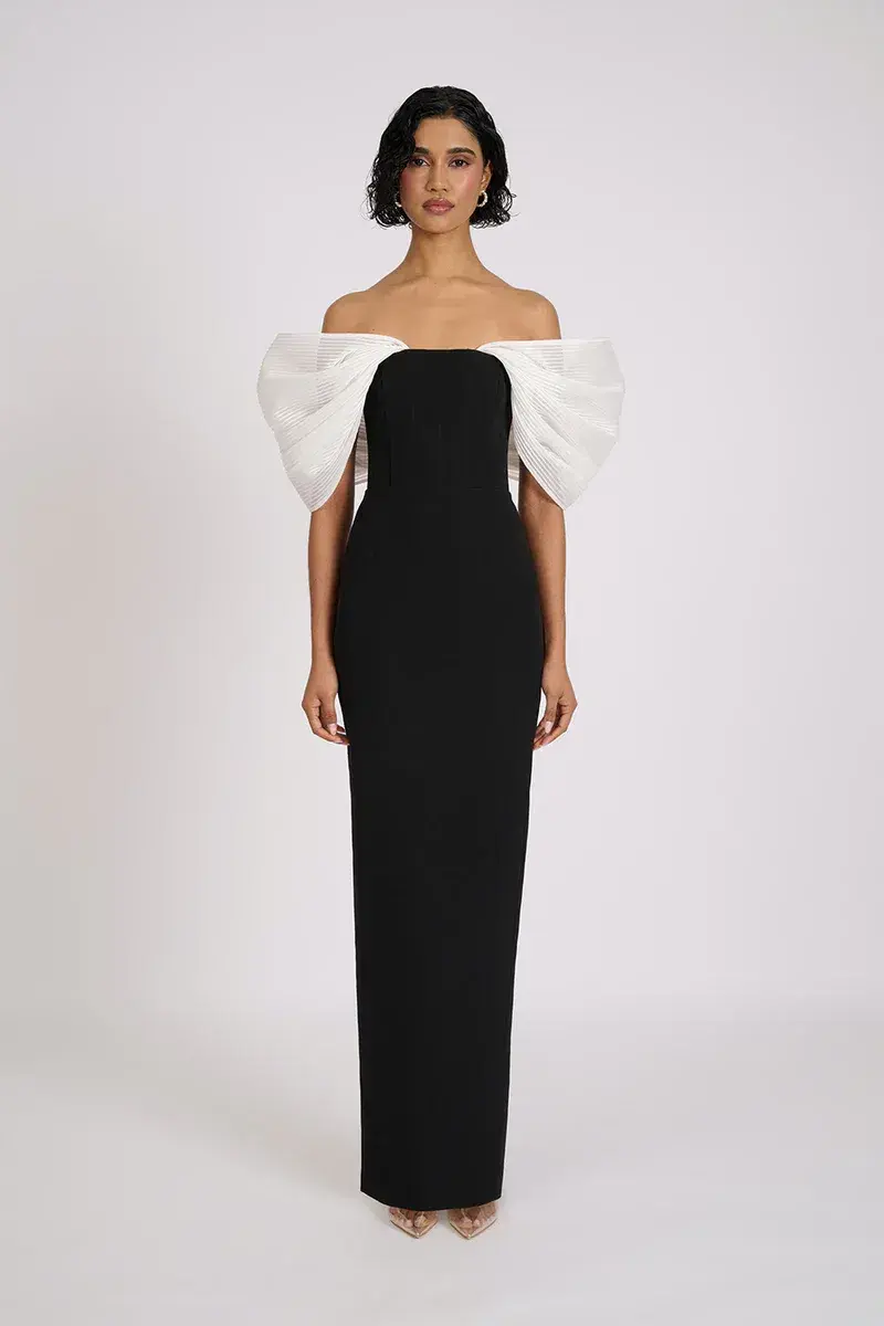 Eliya the Label Drew Gown Black Size S/ AU 8 for rent on The Volte - main image