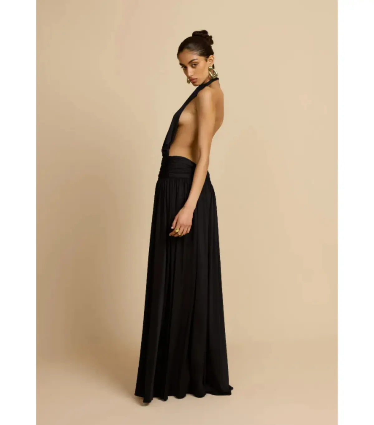 Arcina Ori Santina Maxi Dress Black Size 8 - Image 3