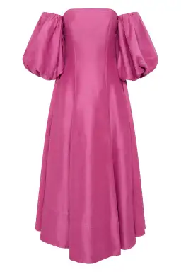 AJE INCARNATION MIDI DRESS MAGENTA SIZE 14 for rent on The Volte - image 9
