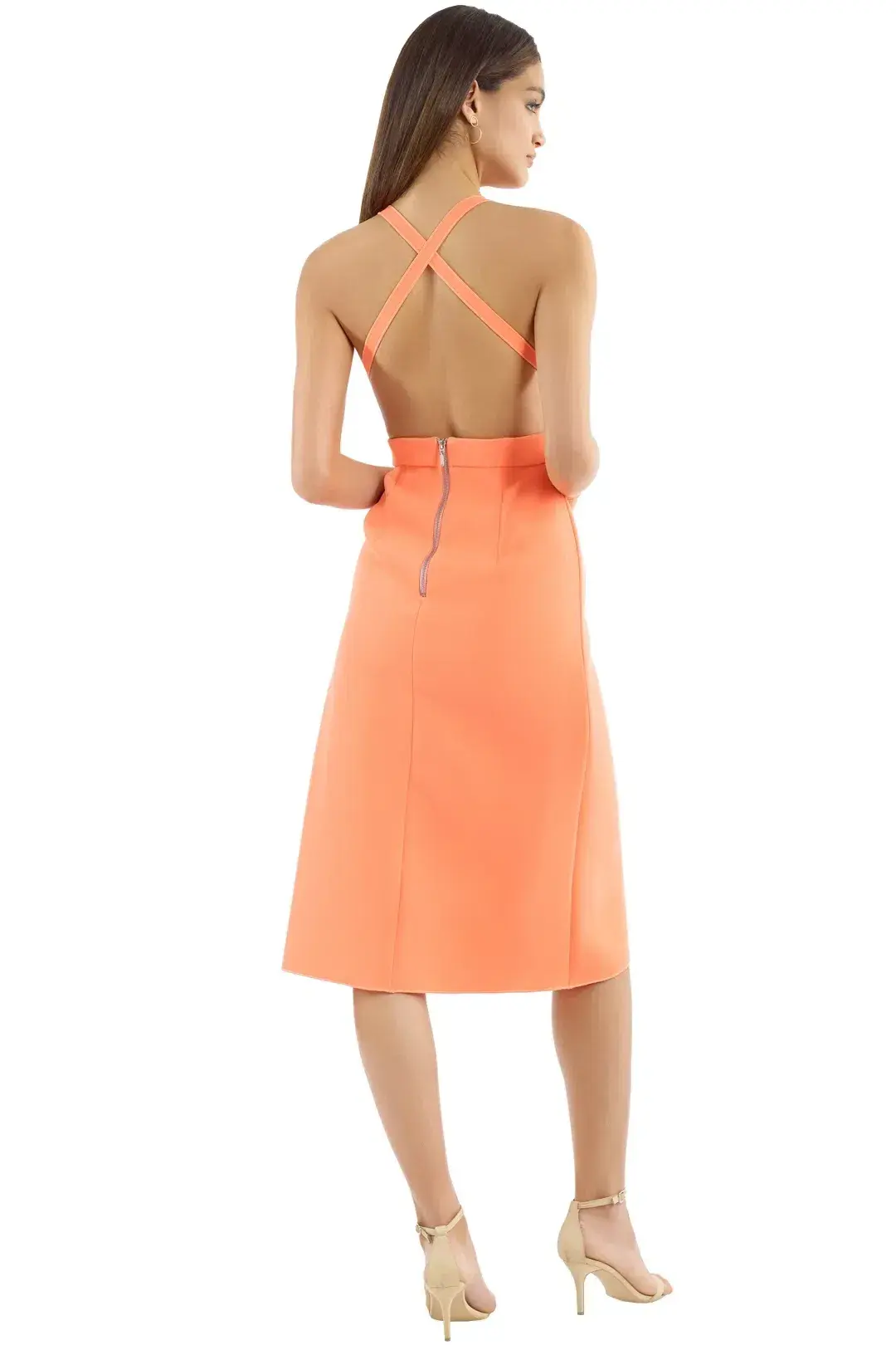 Yeojin Bae Lillian Dress in Neon Orange for rent on The Volte - main image