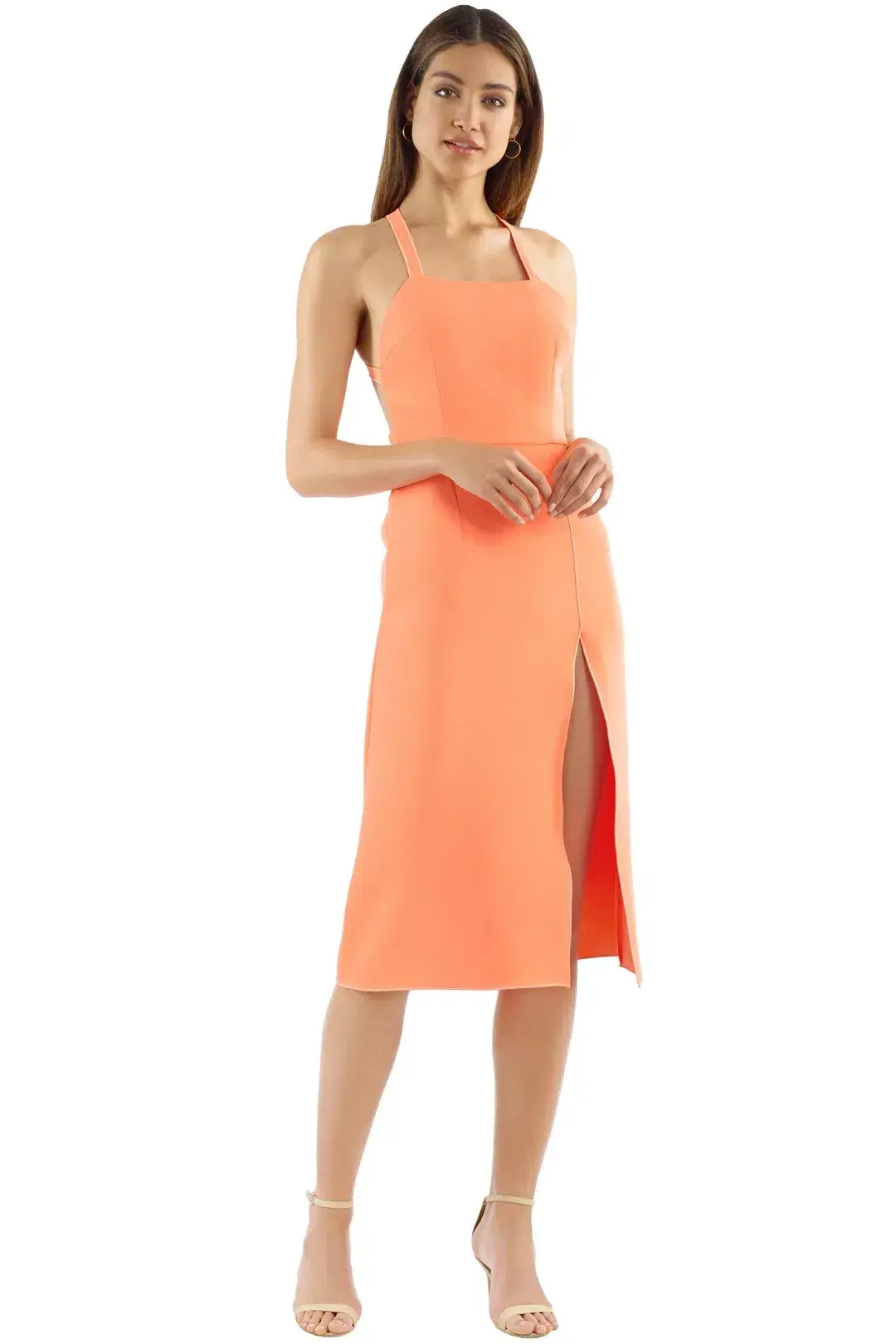Yeojin Bae Lillian Dress in Neon Orange for rent on The Volte - main image