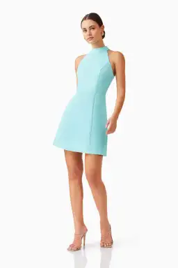 Elliatt Gabi Halter Dress in Blue for rent on The Volte - image 2