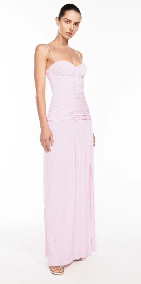 Manning Cartell Double Time Pleat Maxi Dress Hydrangea Size 6 for rent on The Volte - main image