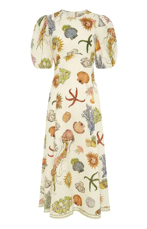 Alemais Sea Midi Dress Size 8 for rent on The Volte - main image