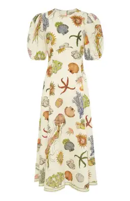 Alemais Sea Midi Dress Size 8 for rent on The Volte - image 1