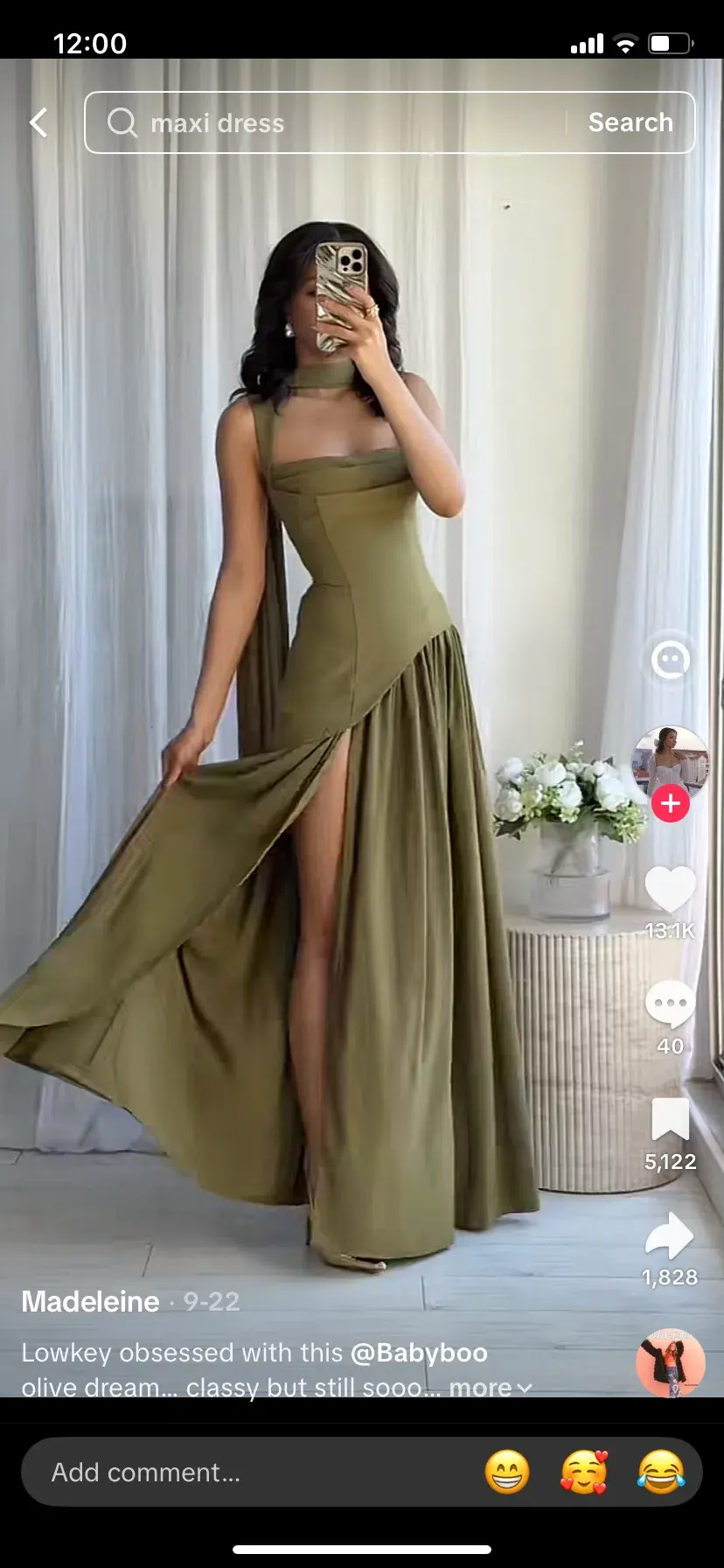 BABYBOO TULLULAH MAXI DRESS DEEP OLIVE SIZE S - Image 10