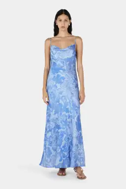 Hansen And Gretel Florencia Midi Dress Crush Blue Size 8 for rent on The Volte - image 5