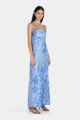 Hansen And Gretel Florencia Midi Dress Crush Blue Size 8 for rent on The Volte - image 4