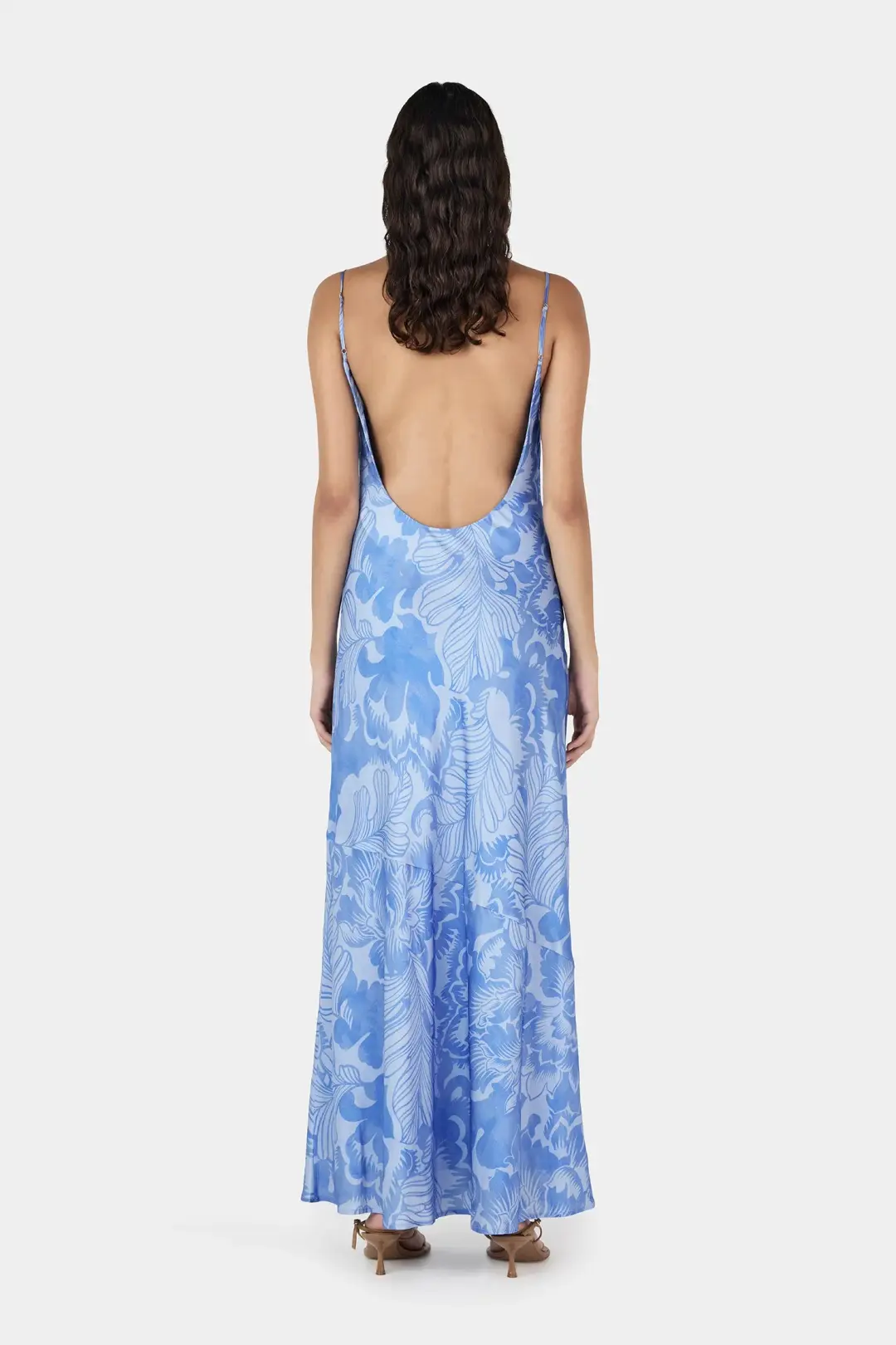 Hansen And Gretel Florencia Midi Dress Crush Blue Size 8 for rent on The Volte - main image