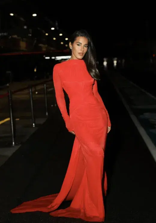 Effie Kats Monaco Gown Red Size 8/S - Image 1