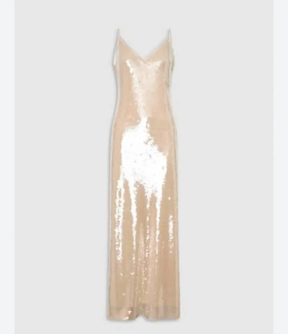 Oroton Sequin Slip Dress Champagne Size 10 - Image 1