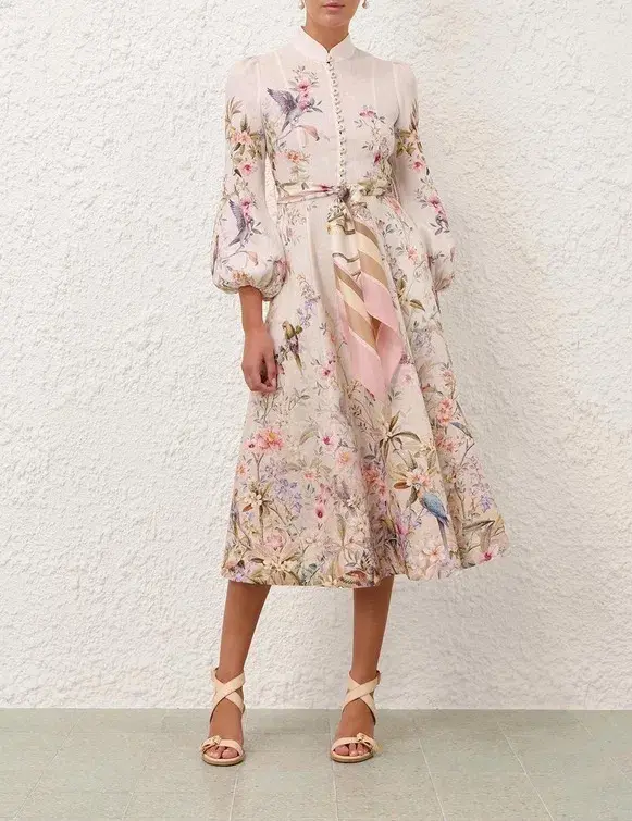 Zimmermann Rebellion Button Midi; size 4 for rent on The Volte - main image